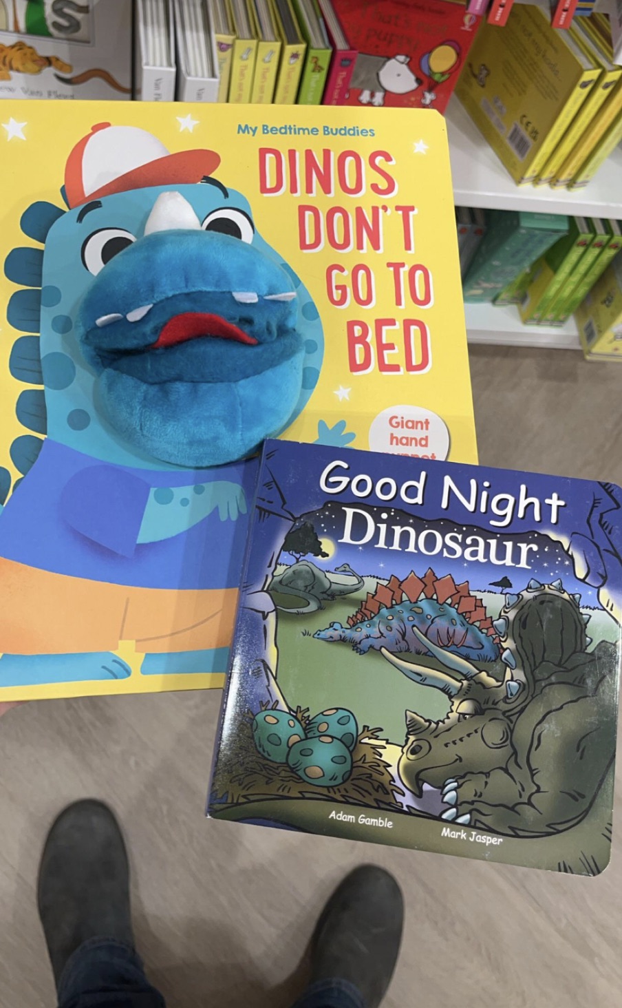 poster - S not any kodie Cer Van Fle My Bedtime Buddies Dinos Don'T Go To Bed Giant hand Good Night Dinosaur Adam Gamble Mark Jasper